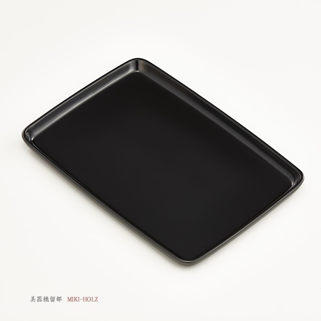 輪島塗 進物盆 胴張形 尺 無地 紙箱入り(切手盆・祝儀盆)/ Urushi Art Wajimanuri:gift tray (code:1737a) 輪島塗 進物盆 胴張形 尺 無地 紙箱入り(切手盆・祝儀盆)/ Urushi Art Wajimanuri:gift tray (code:1737a)